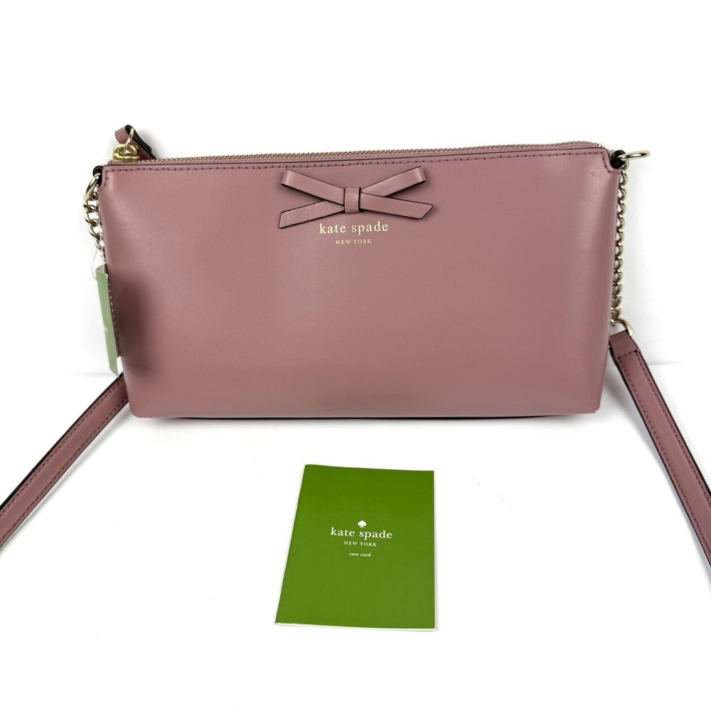 Kate Spade Declan Sawyer Street Handbag Dusty Peony Gold Accent Purse NWT